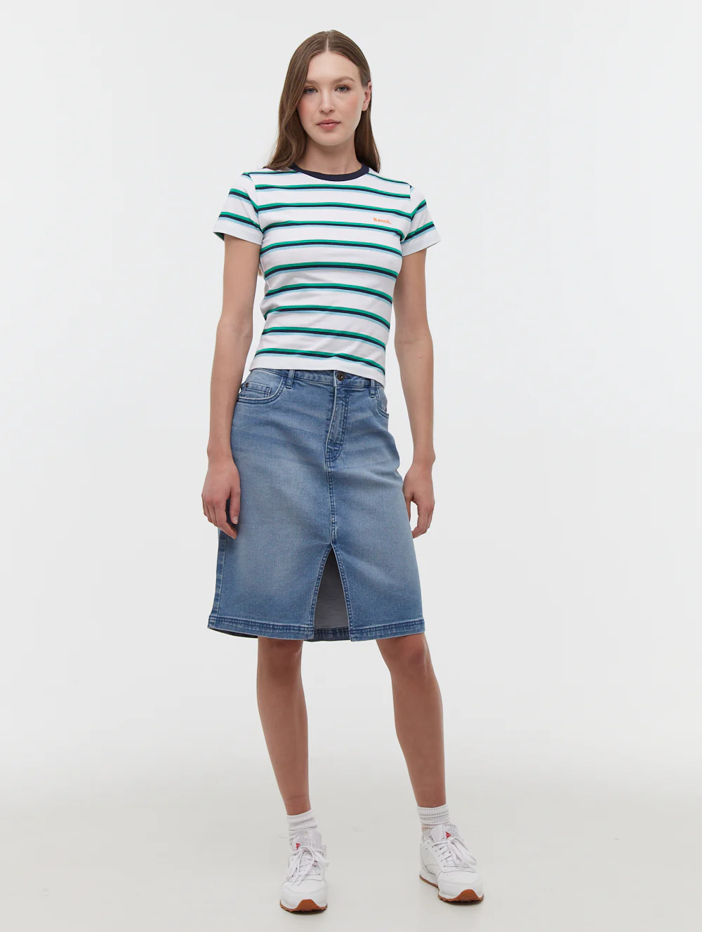 Hollier Multi Striped T-Shirt - Blue - Image 2