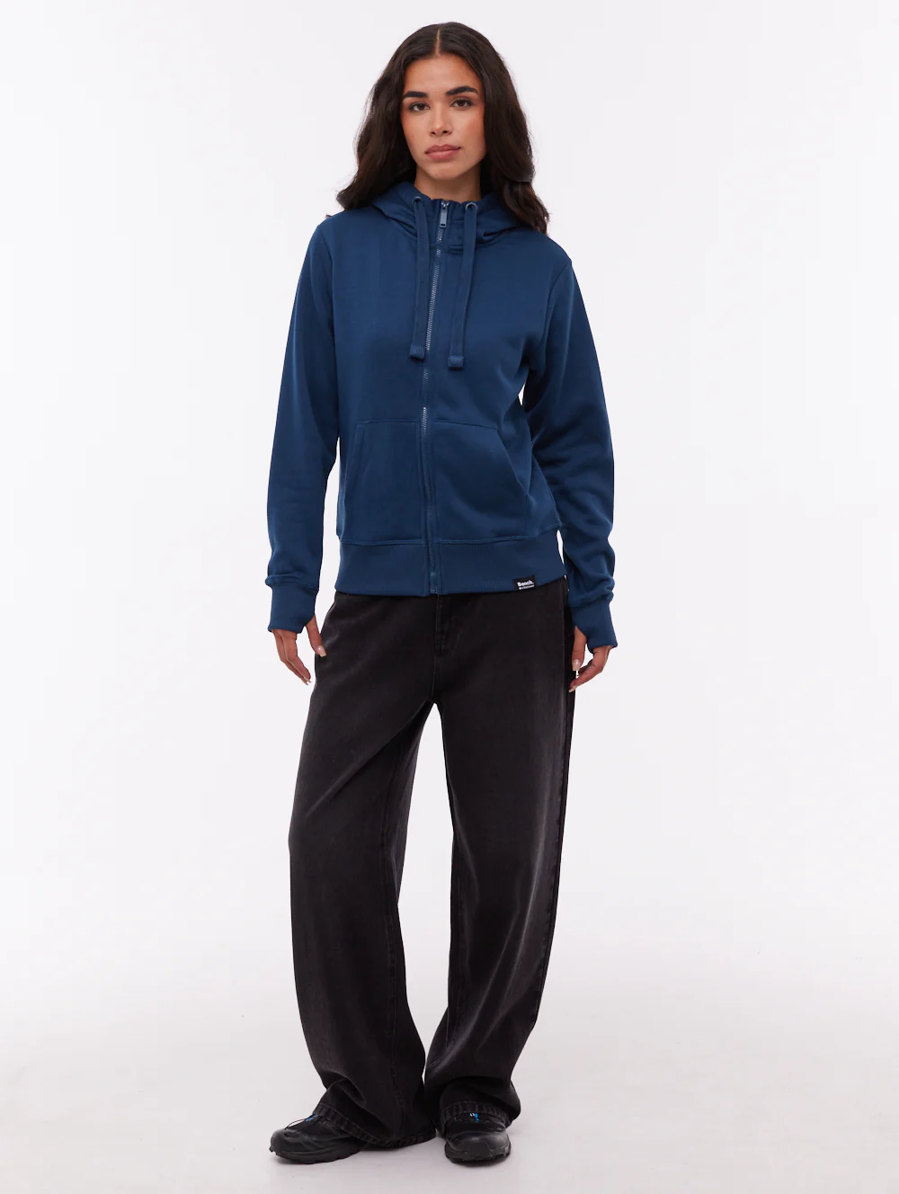Inah Zip-Up Hoodie - Blue - Image 2