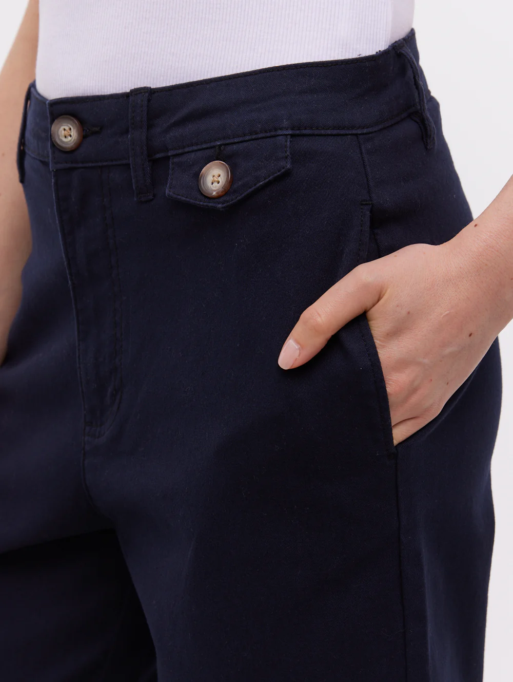 Jara Straight Leg Pants - Blue - Image 3