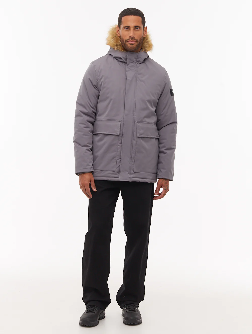 Jarryl Hooded Parka - Grey - Image 3
