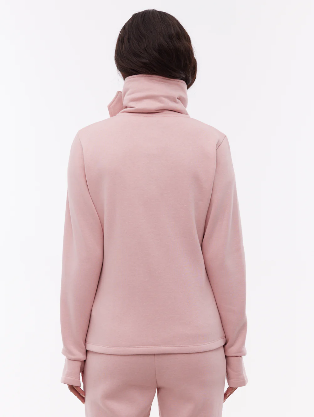 Jaya Wrap-Neck Zip-Up - Pink - Image 3
