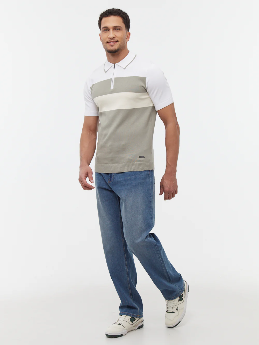 Jeffers Relaxed Fit Jeans - Mid Blue - Image 2