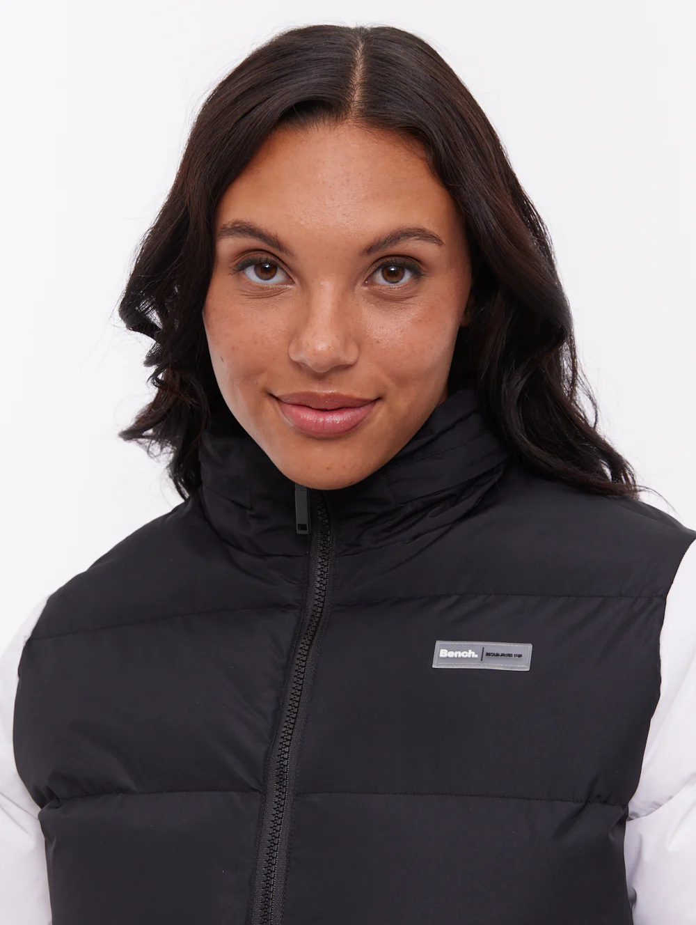 Jehn Two-Tone Puffer Jacket - White - Image 4