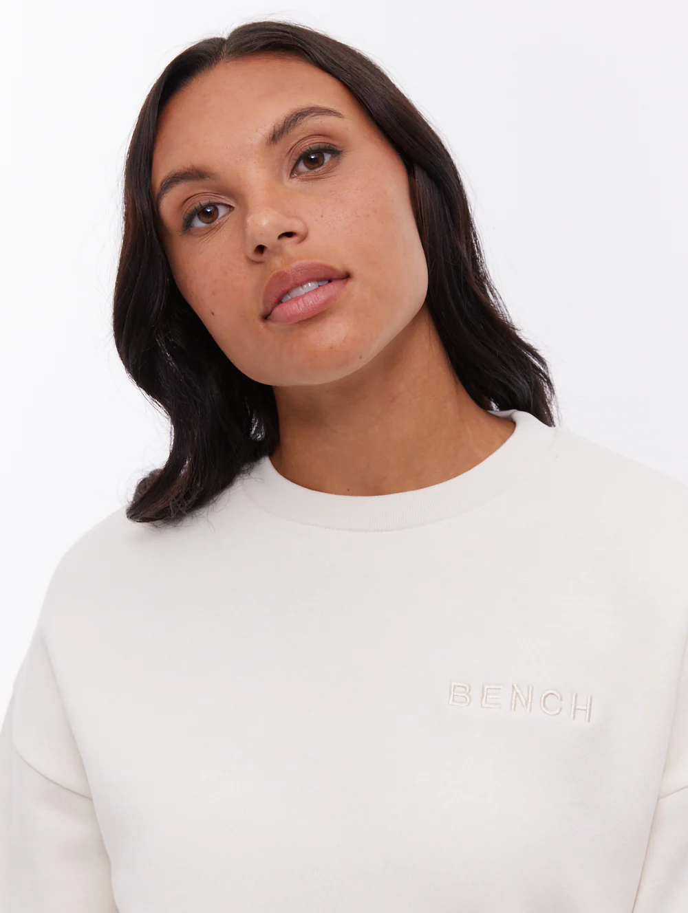 Joda Vertical Logo Crew Neck - White - Image 3