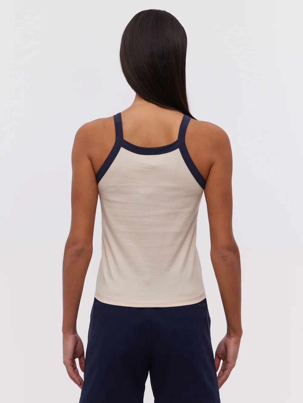 Kiyomi Ringer Tank Top - Beige - Image 5