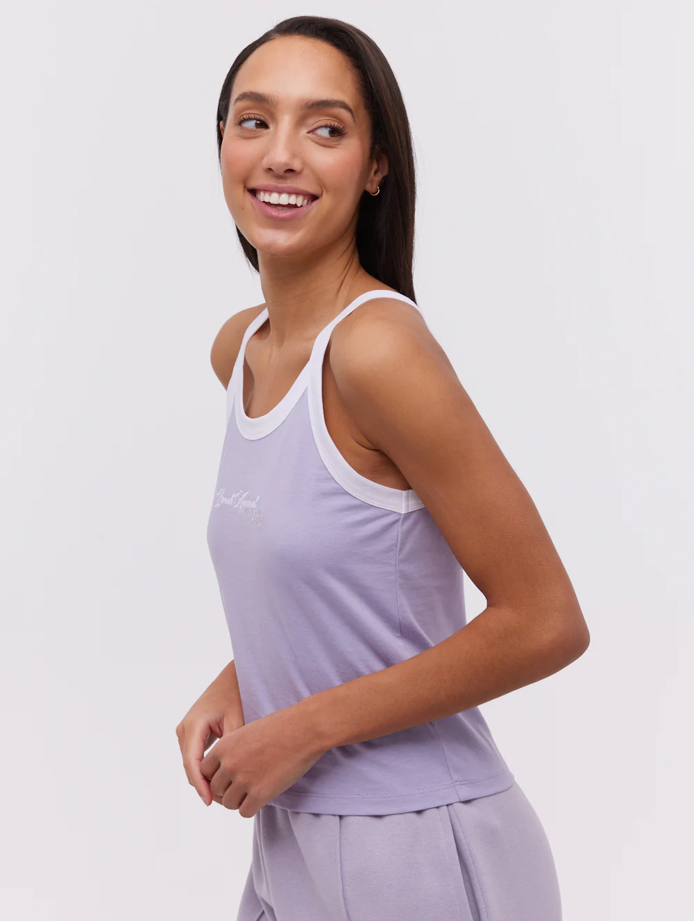 Kiyomi Ringer Tank Top - Purple - Image 4
