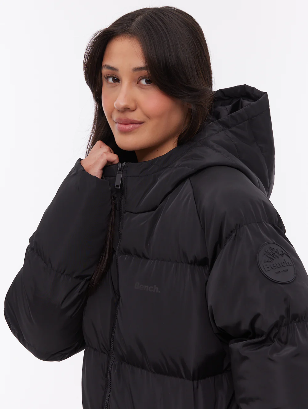 Larah Midi Parka - Black - Image 2