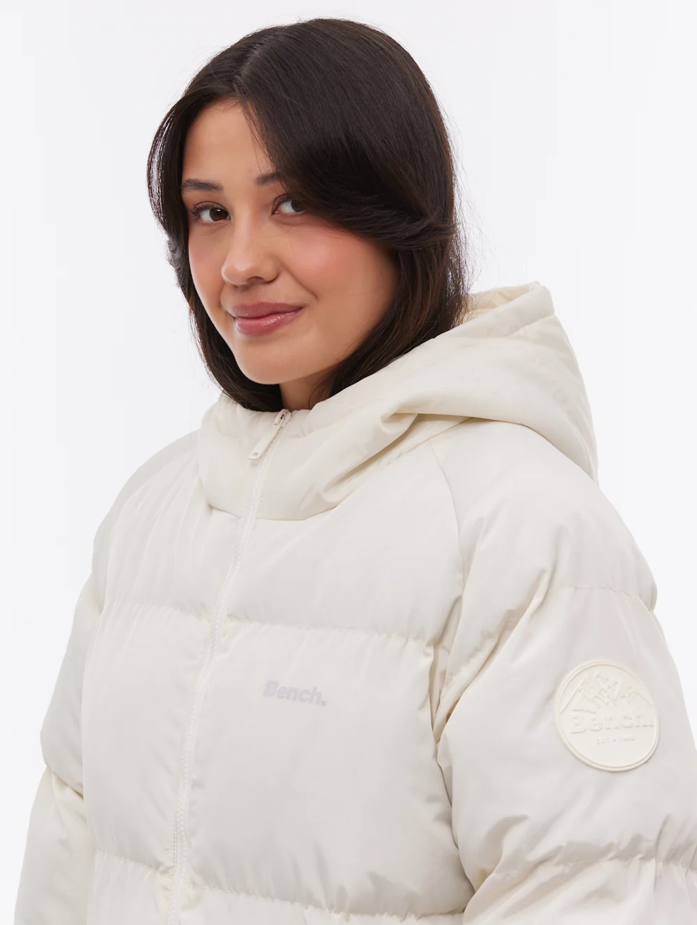 Larah Midi Parka - White - Image 2