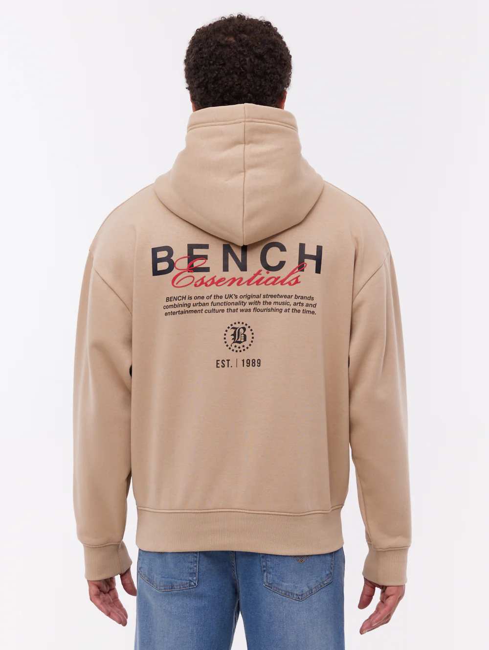 Ledall Back Graphic Hoodie - Beige - Image 2