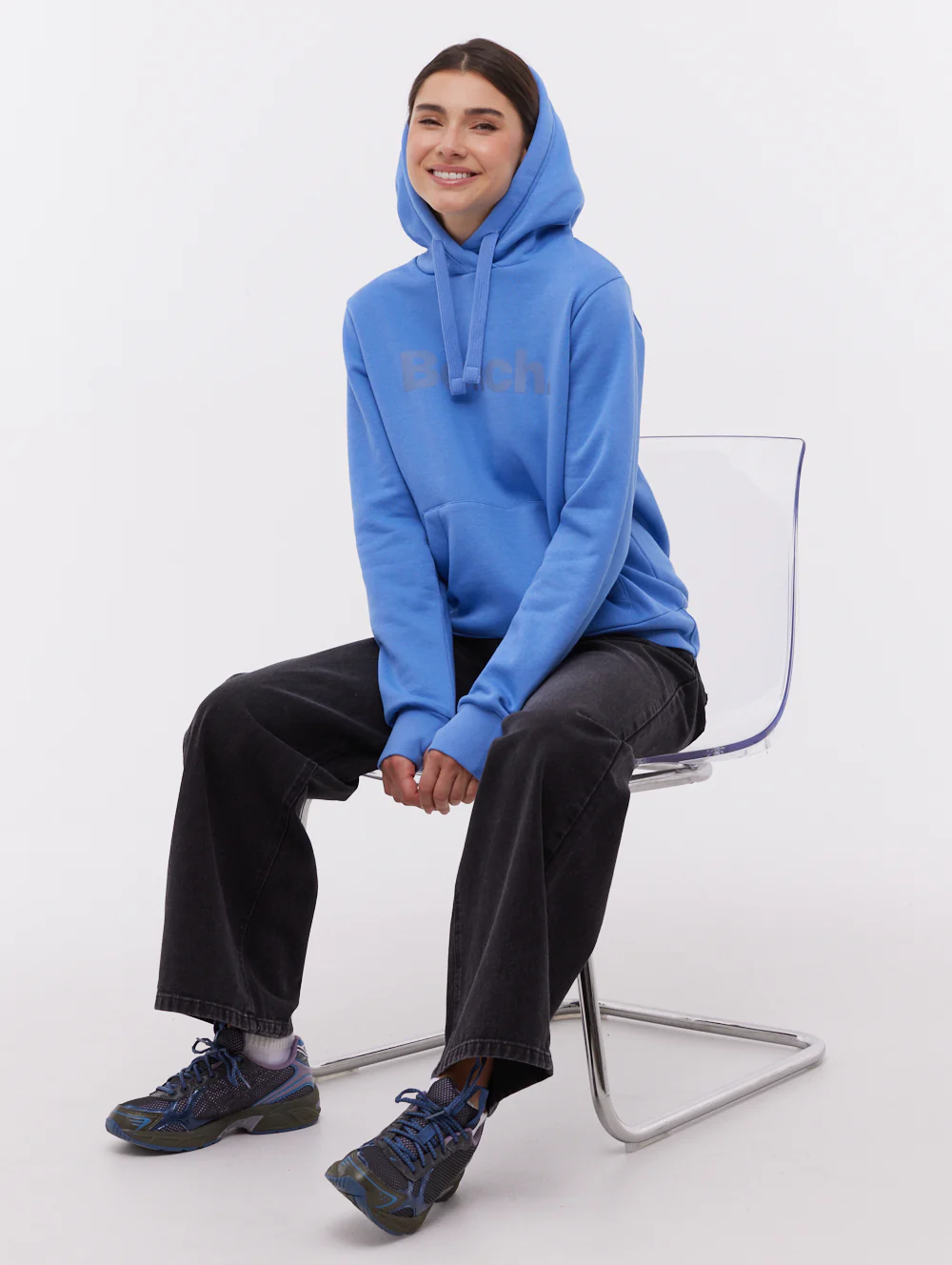 Lerenne Tonal Logo Hoodie - Blue - Image 6