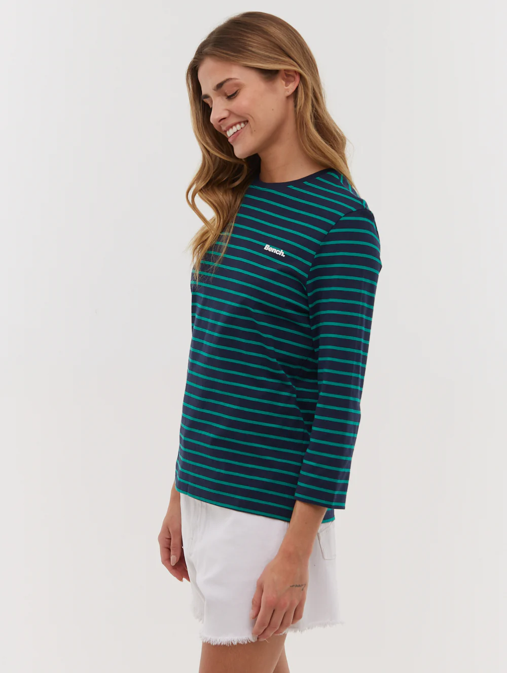 Lesedi 3/4 Stripe T-Shirt - Green - Image 4