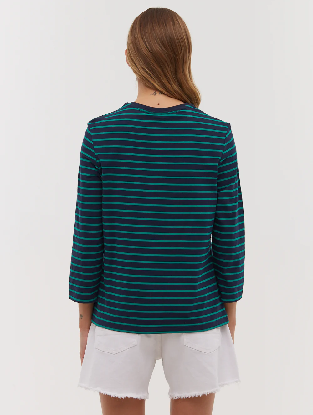Lesedi 3/4 Stripe T-Shirt - Green - Image 5