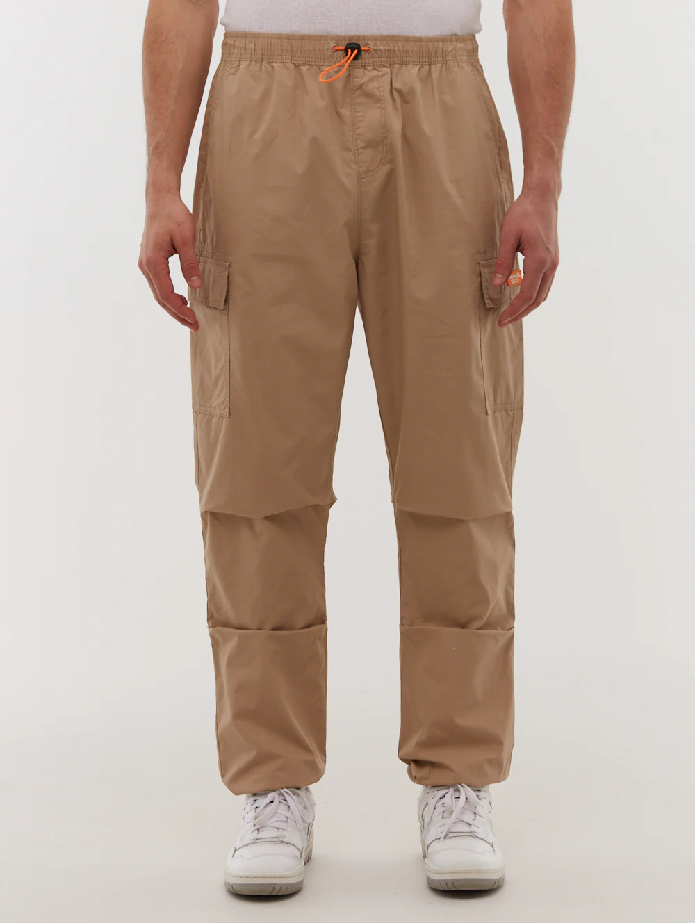 Lewin Elasticized Cargo Pants - Beige
