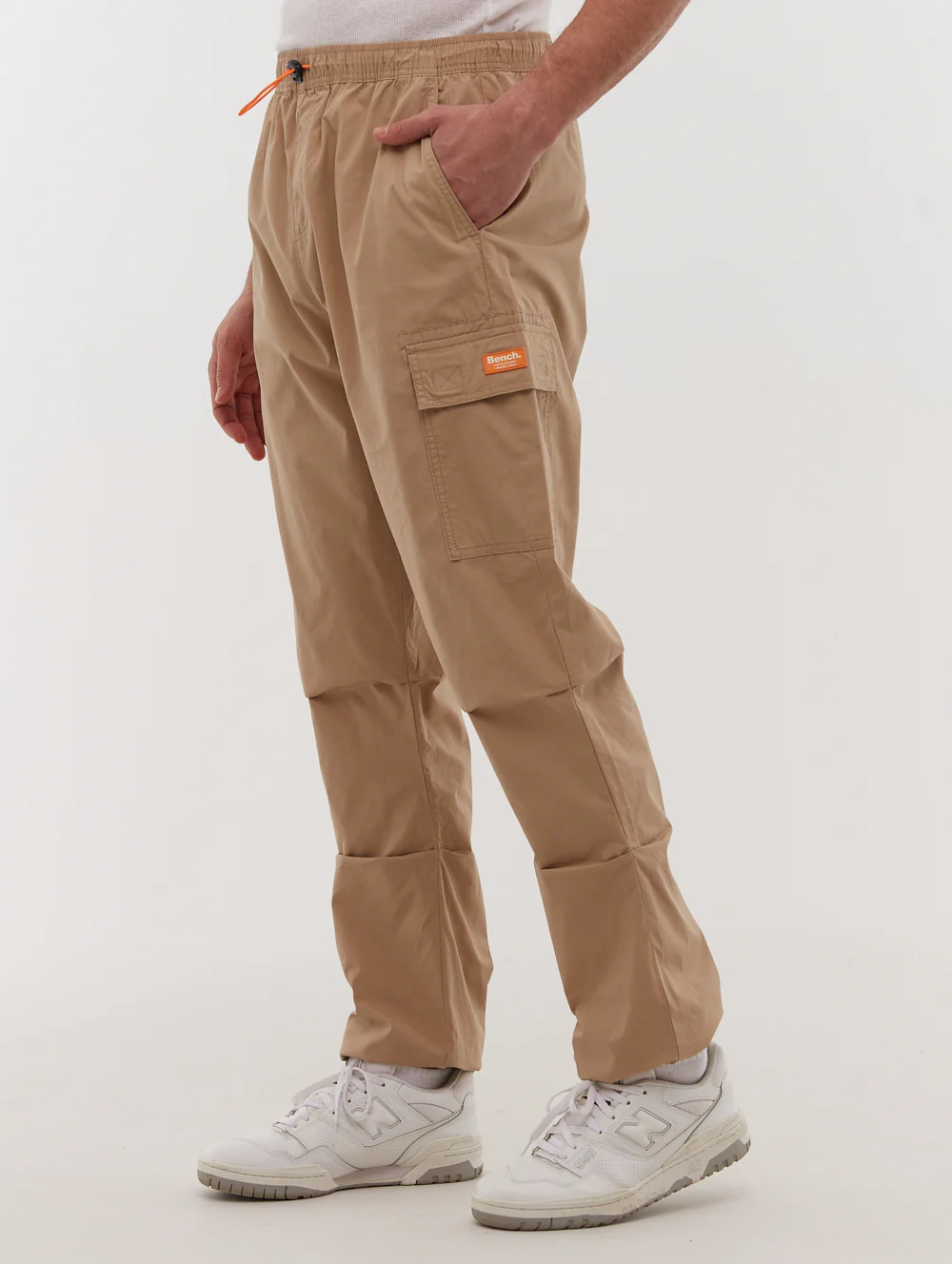 Lewin Elasticized Cargo Pants - Beige - Image 4