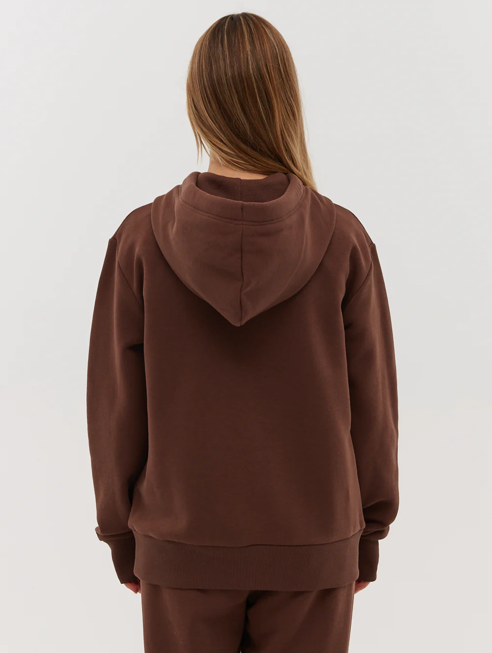 Lias Outline Logo Hoodie - Brown - Image 4