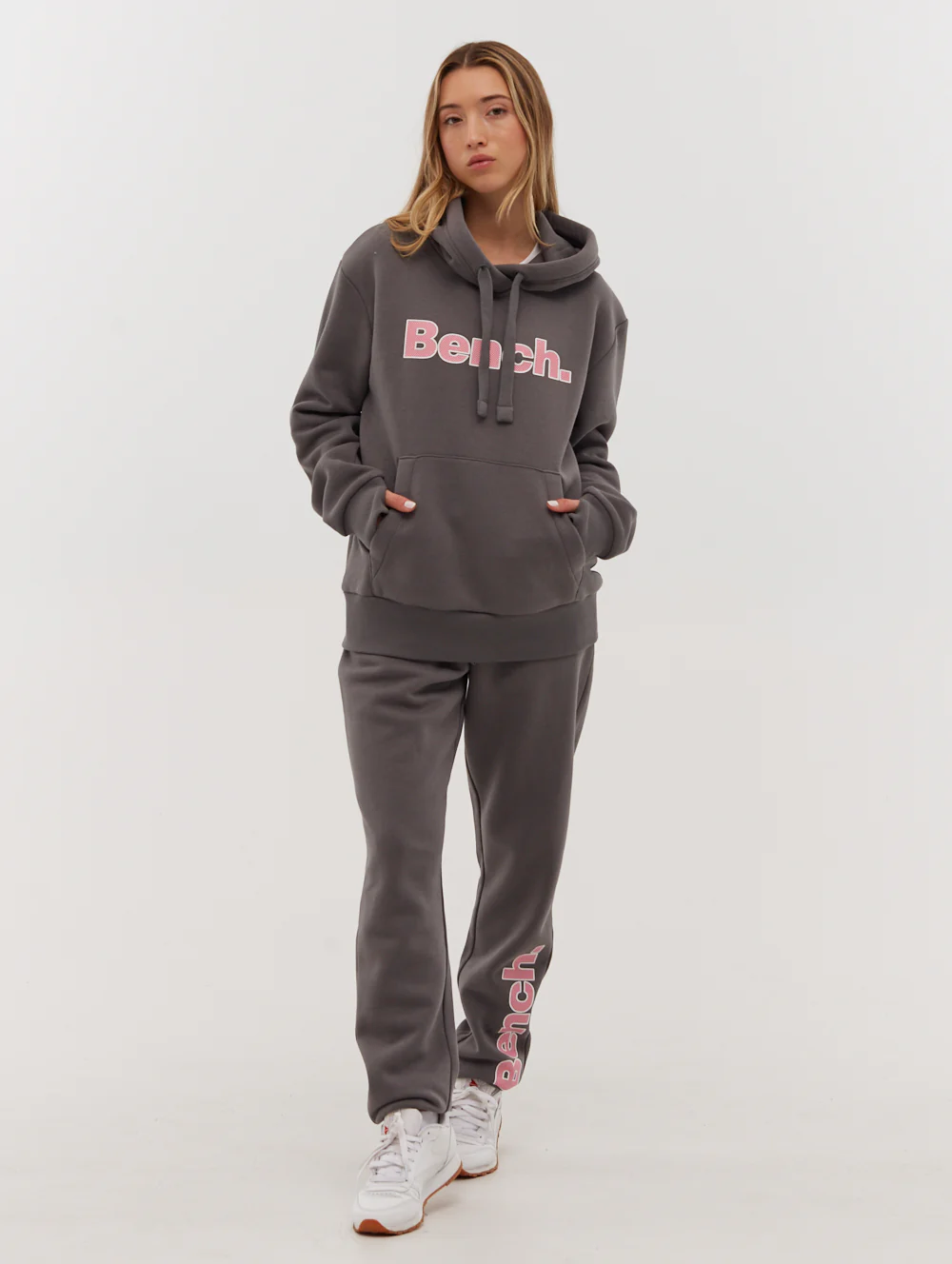 Lias Outline Logo Hoodie - Grey - Image 5