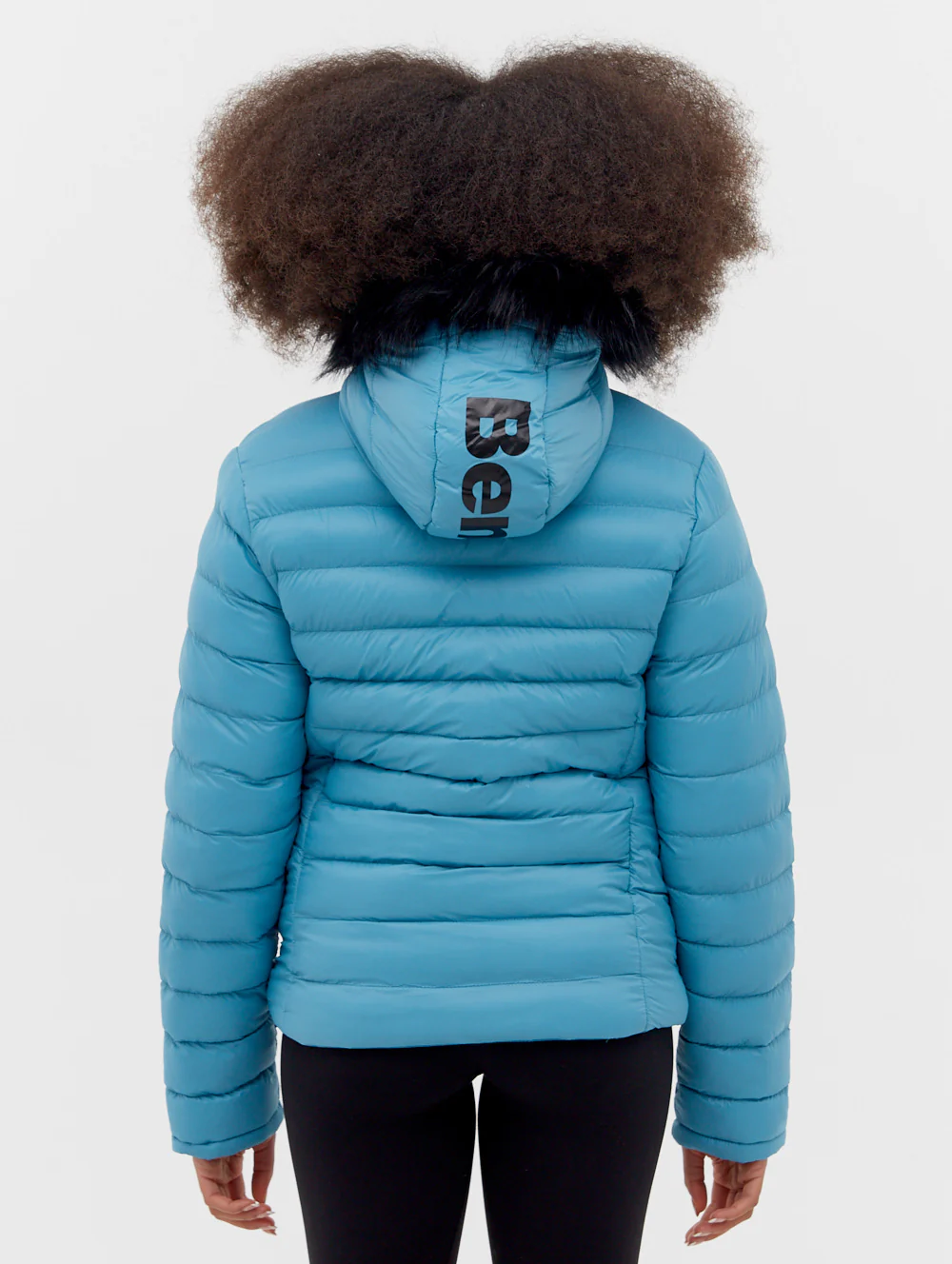Ludlow Hooded Bomber Jacket - Blue - Image 5