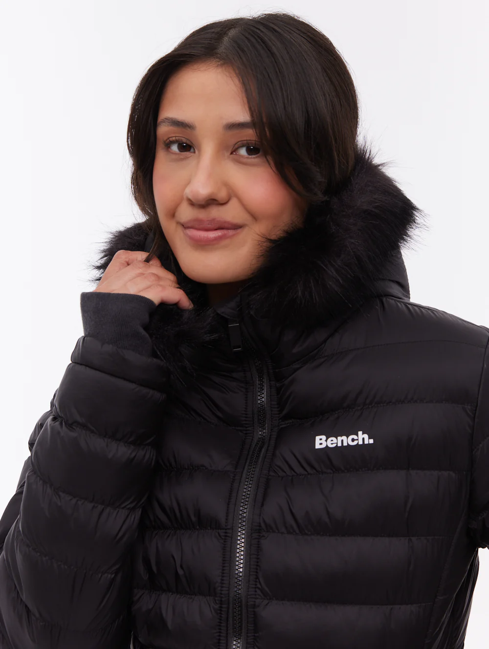 Mal Hooded Puffer Jacket - Black - Image 2
