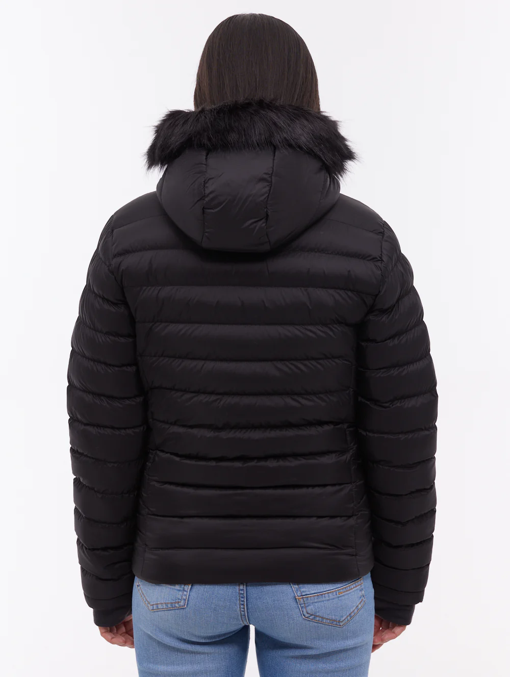 Mal Hooded Puffer Jacket - Black - Image 4