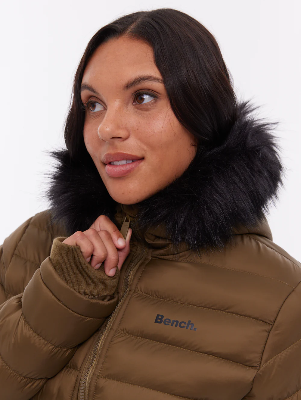 Mal Hooded Puffer Jacket - Green - Image 4