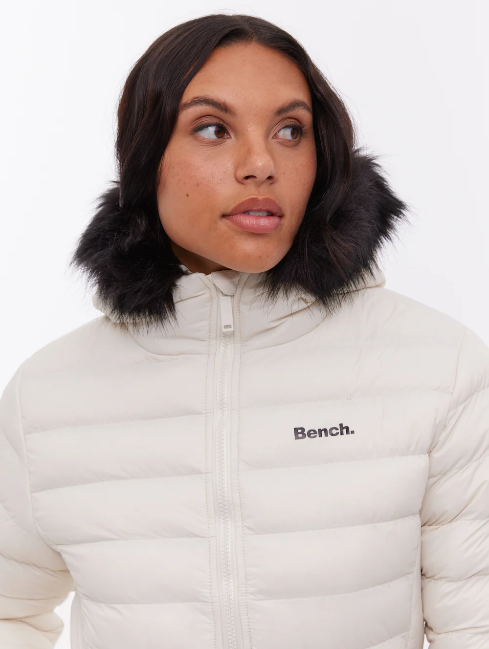 Mal Hooded Puffer Jacket - White - Image 3