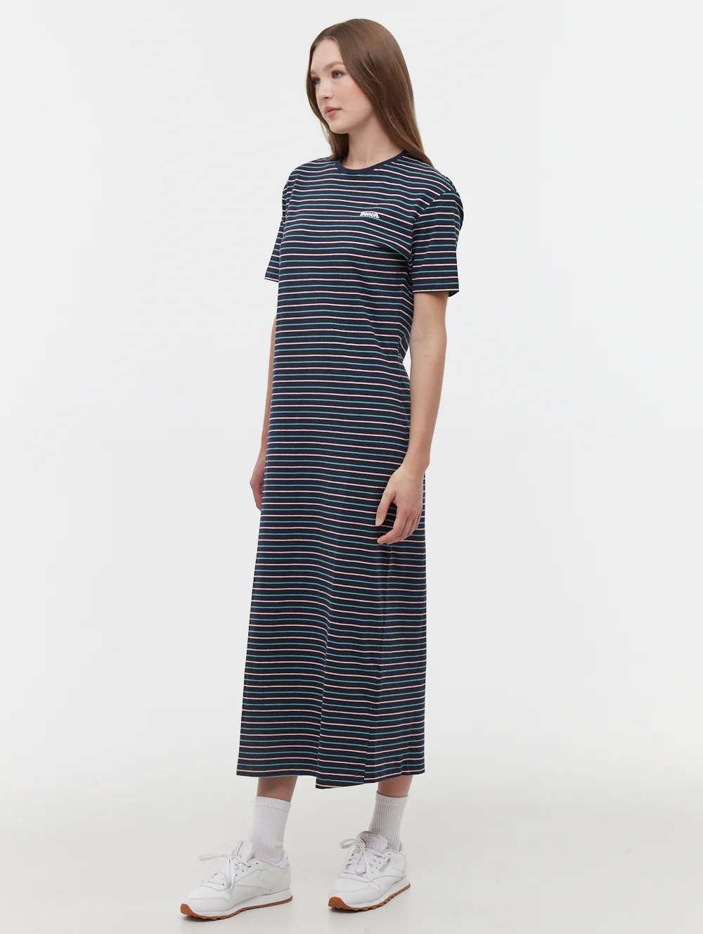 Marri Striped T-Shirt Maxi Dress - Blue - Image 4