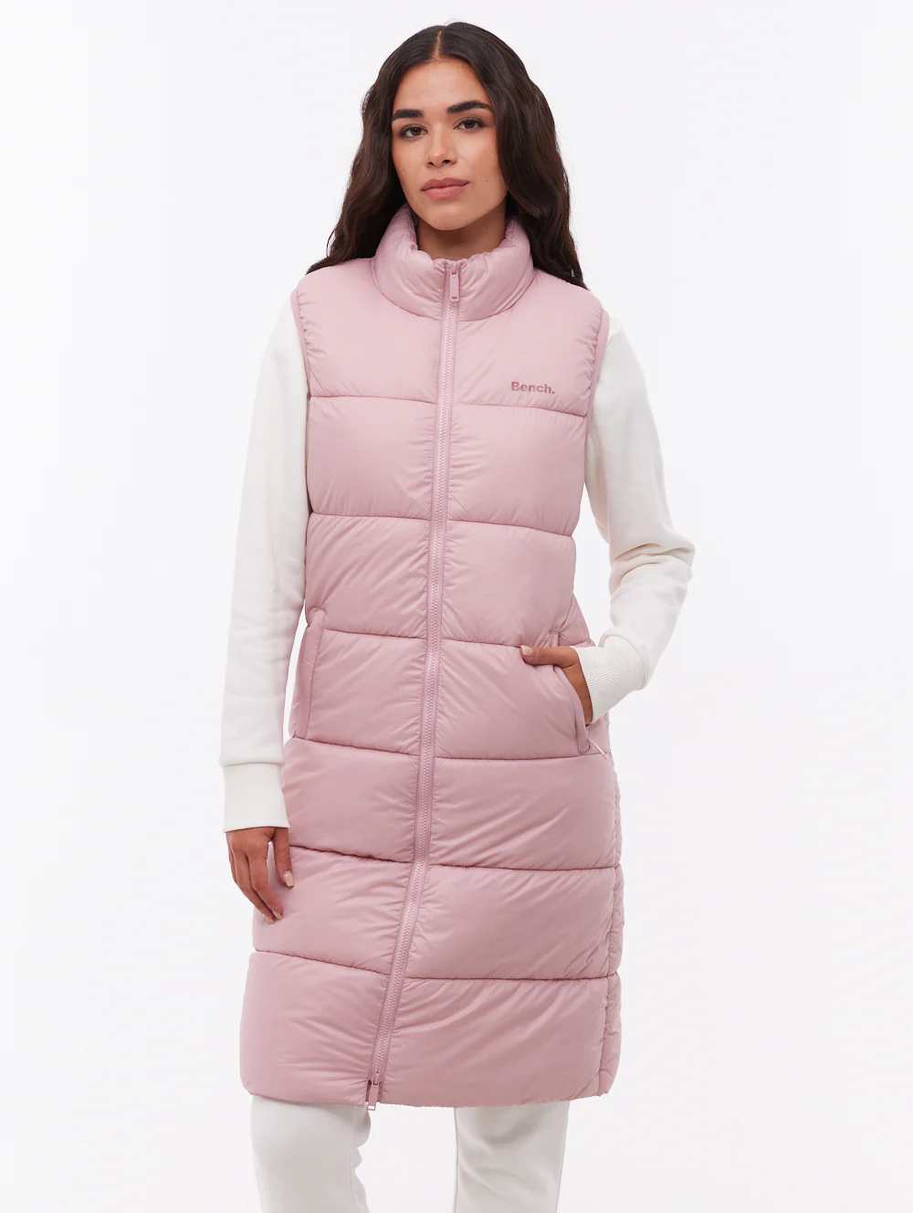 Matina Maxi Puffer Vest - Pink