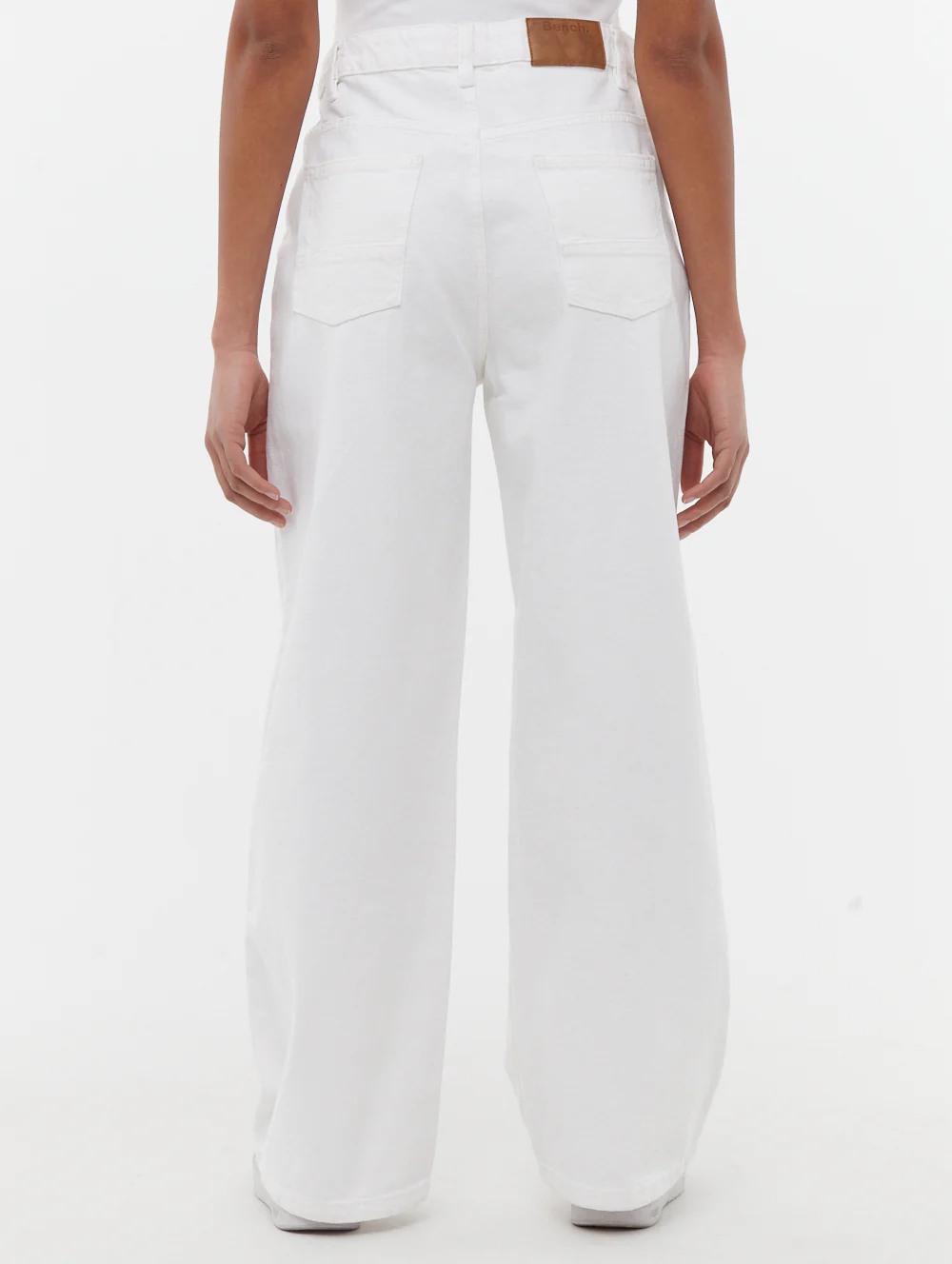 Maxina Wide Leg Jeans - White - Image 5