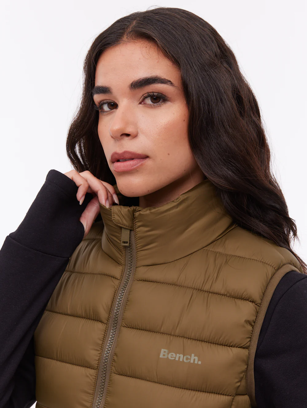 Meridian Maxi Puffer Vest - Green - Image 2
