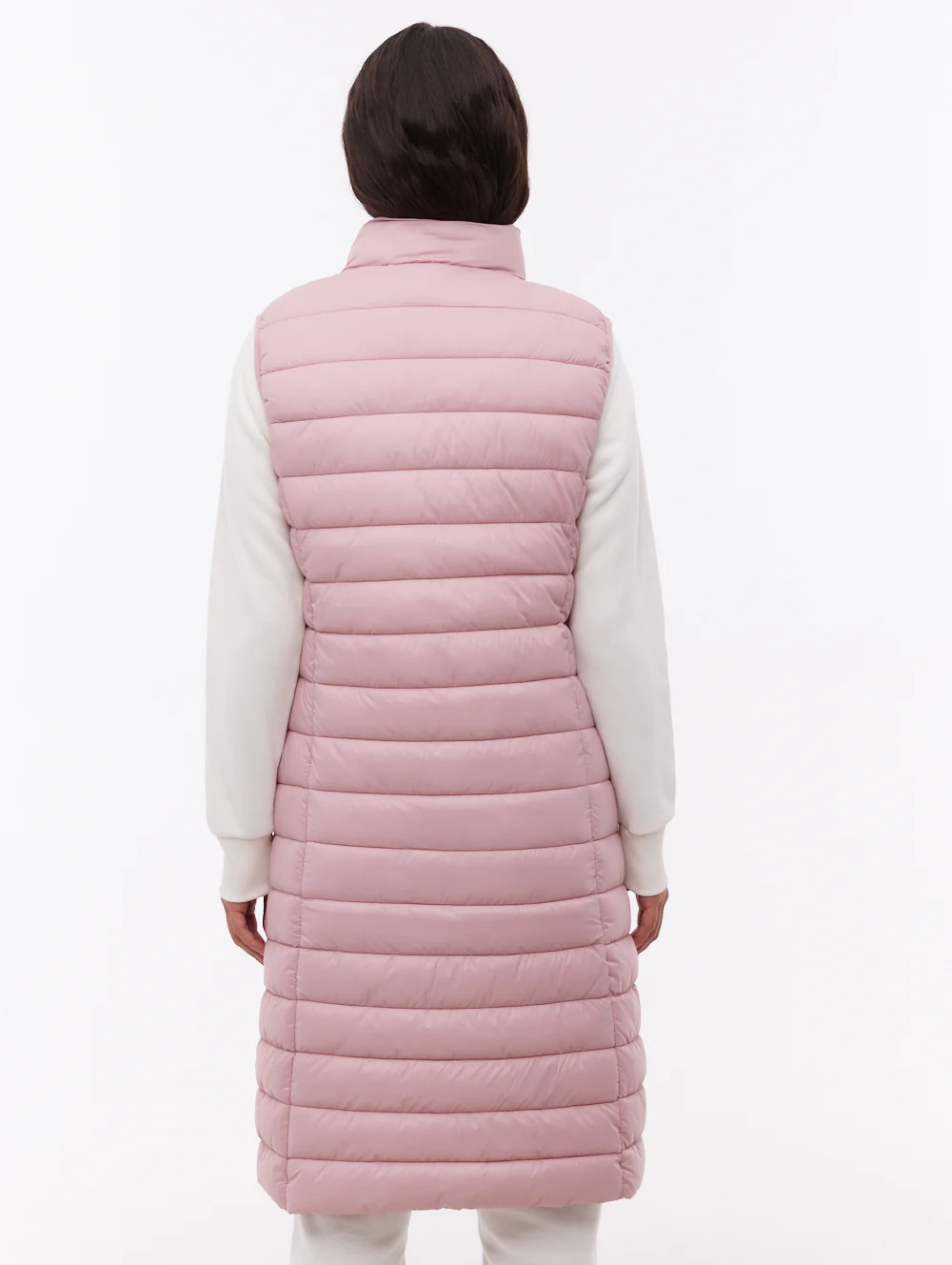 Meridian Maxi Puffer Vest - Pink - Image 3