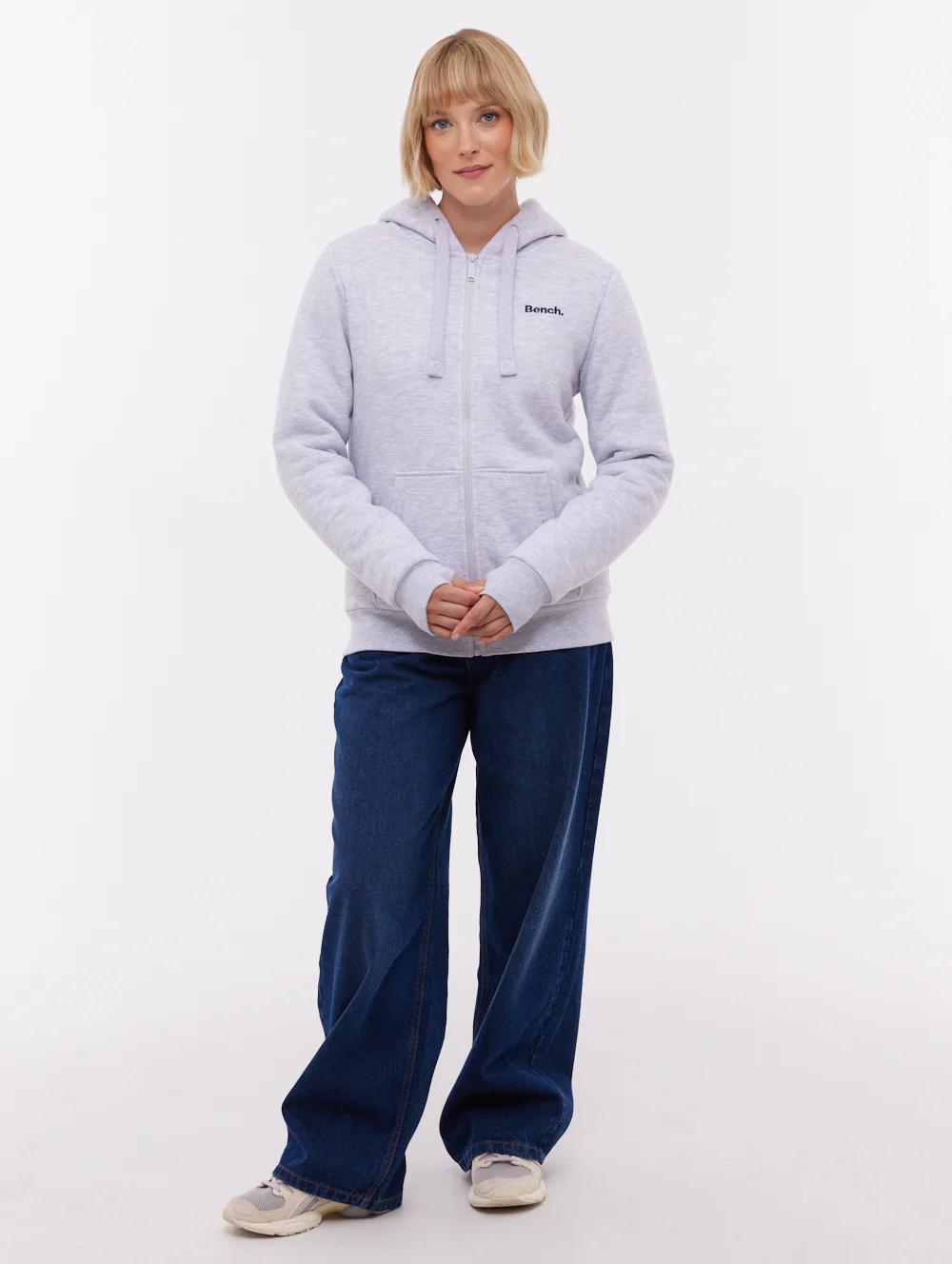 Mintz Sherpa-Lined Zip-Up Hoodie - Grey - Image 2