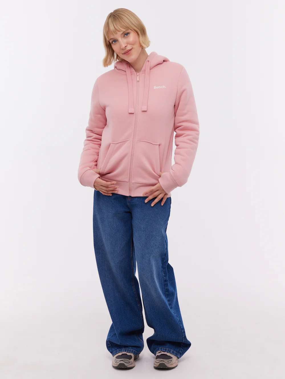 Mintz Sherpa-Lined Zip-Up Hoodie - Pink - Image 3
