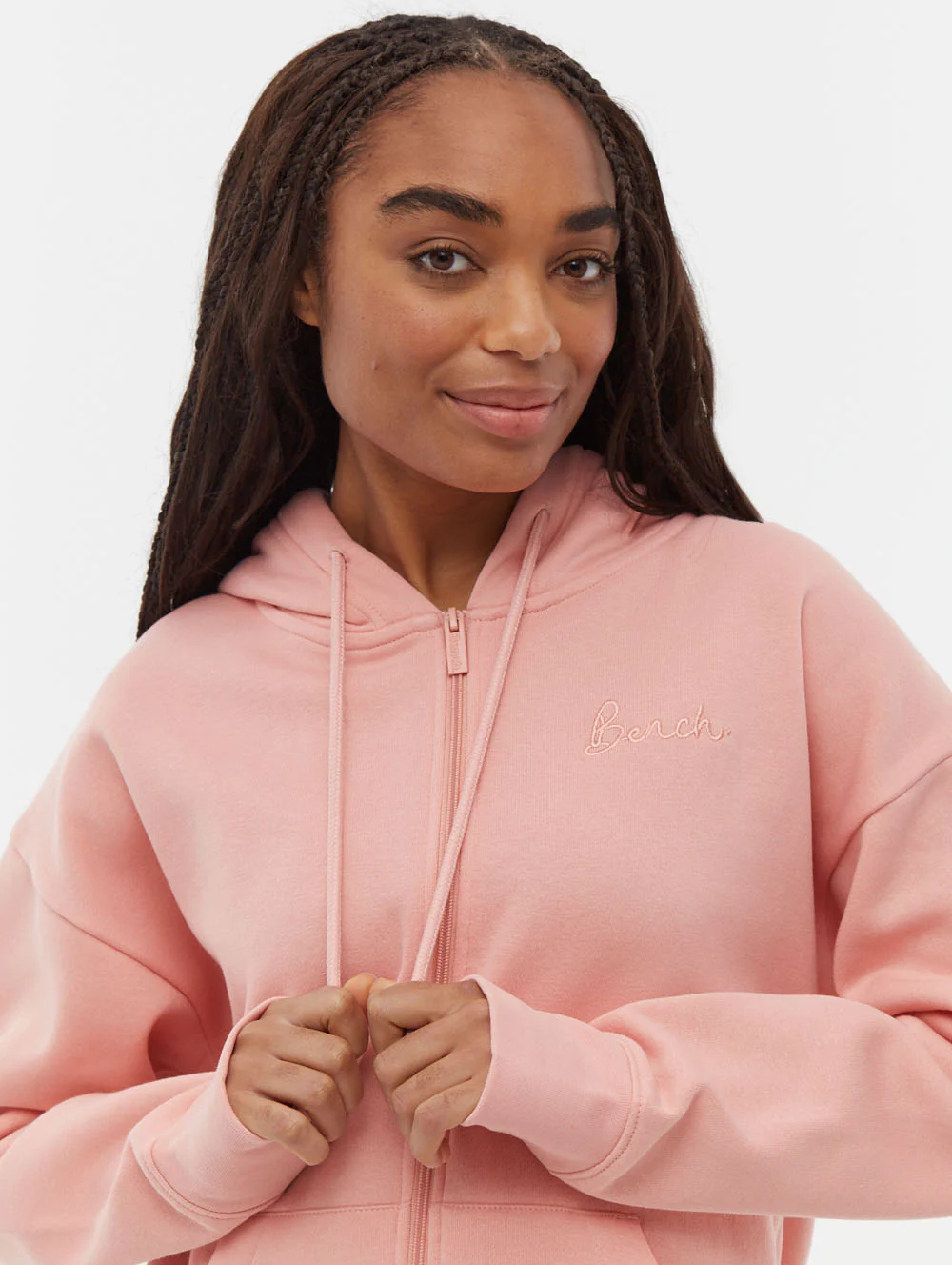 Naos Oversize Zip-Up Hoodie - Pink - Image 3