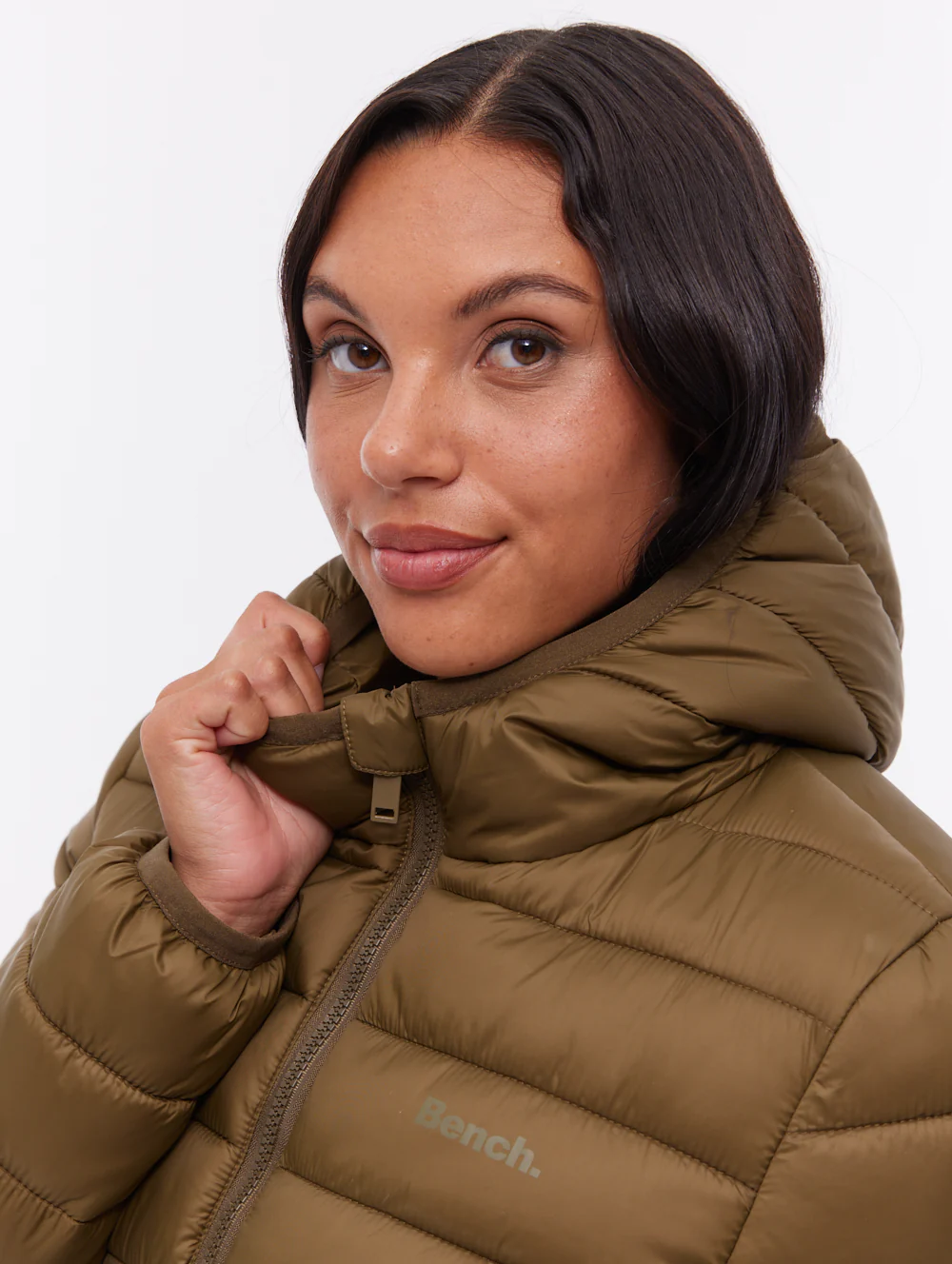 Nella Hooded Maxi Puffer Jacket - Green - Image 2