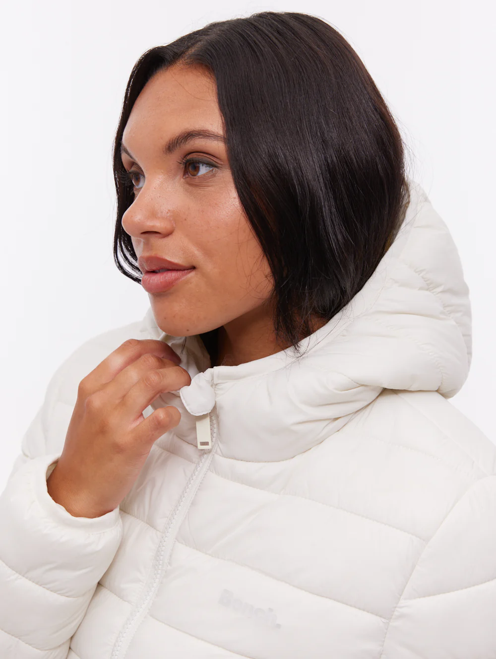 Nella Hooded Maxi Puffer Jacket - White - Image 2
