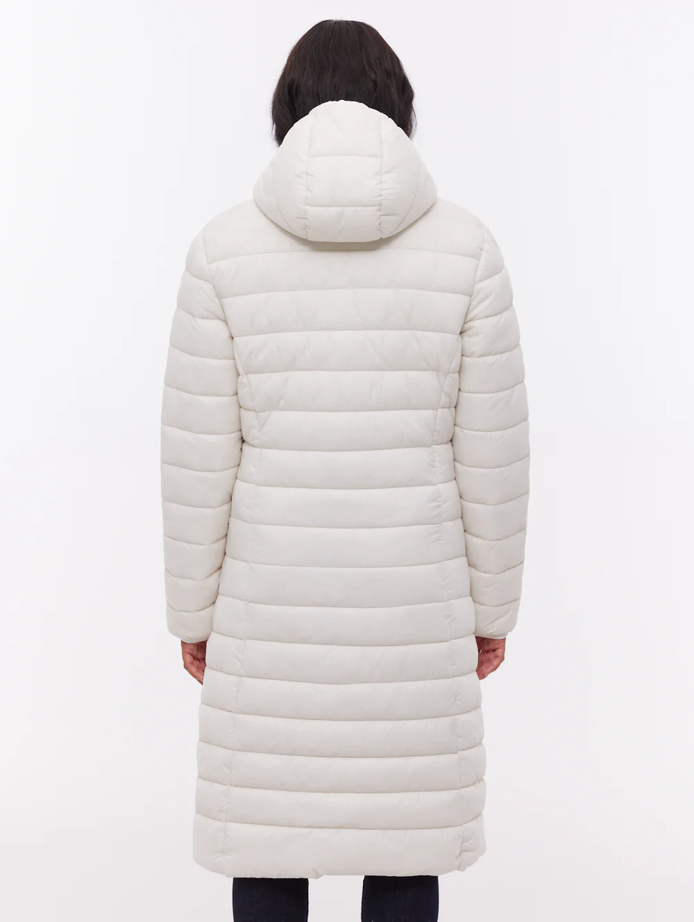 Nella Hooded Maxi Puffer Jacket - White - Image 3