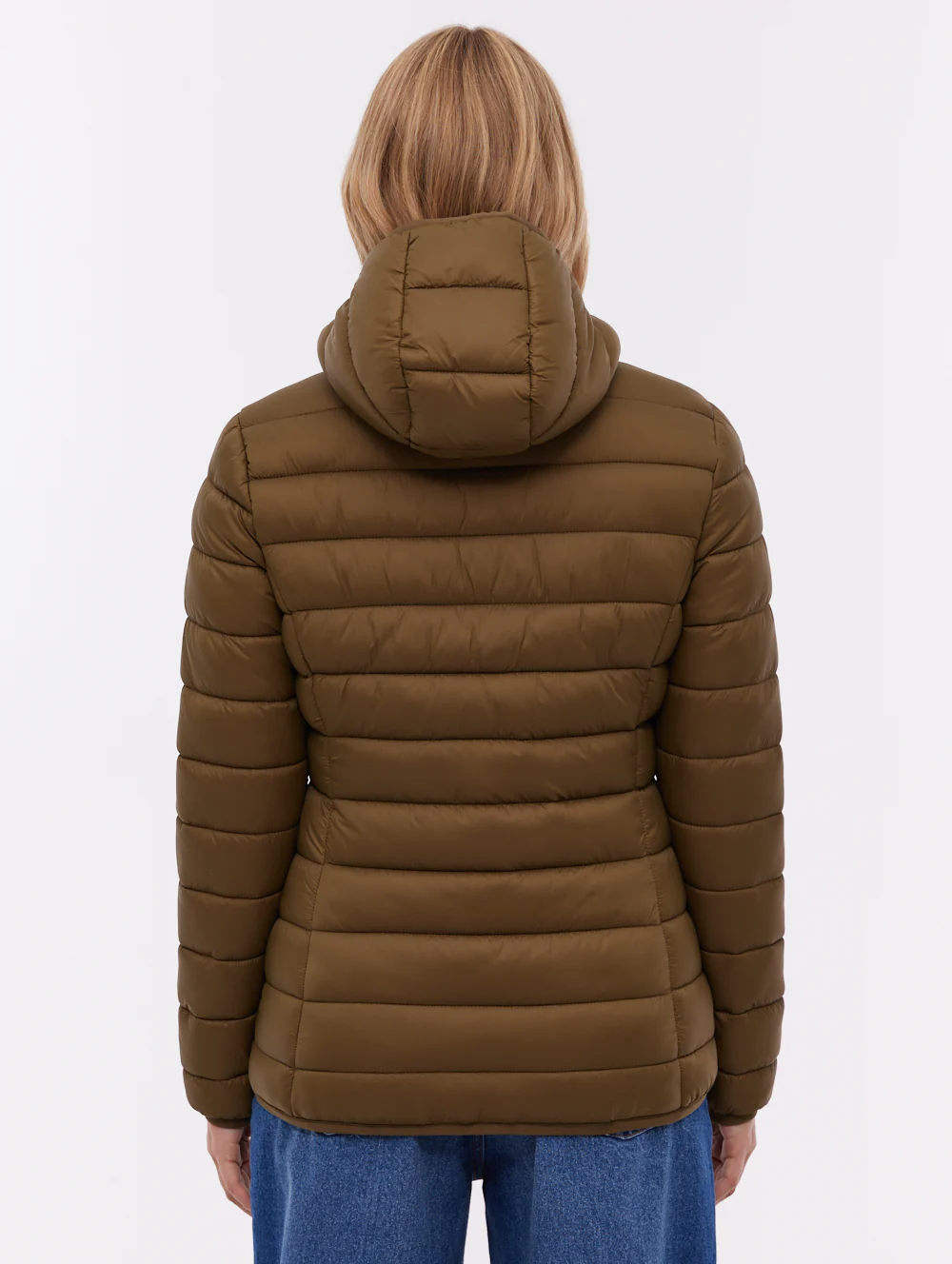 Nella Hooded Puffer Jacket - Green - Image 4