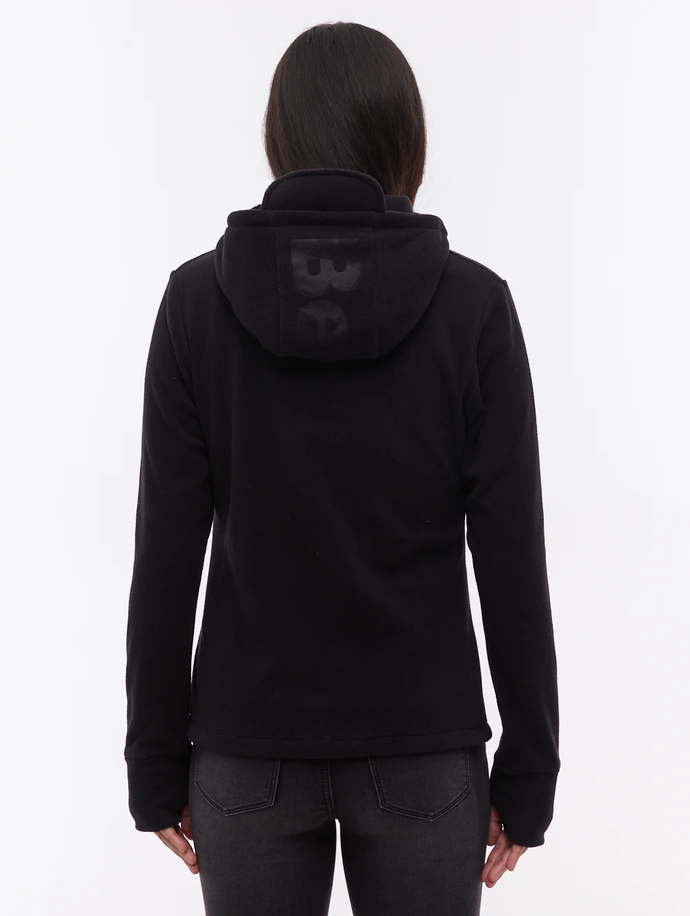 Ninja Microfleece Asymmetric Zip-Up - Black - Image 3