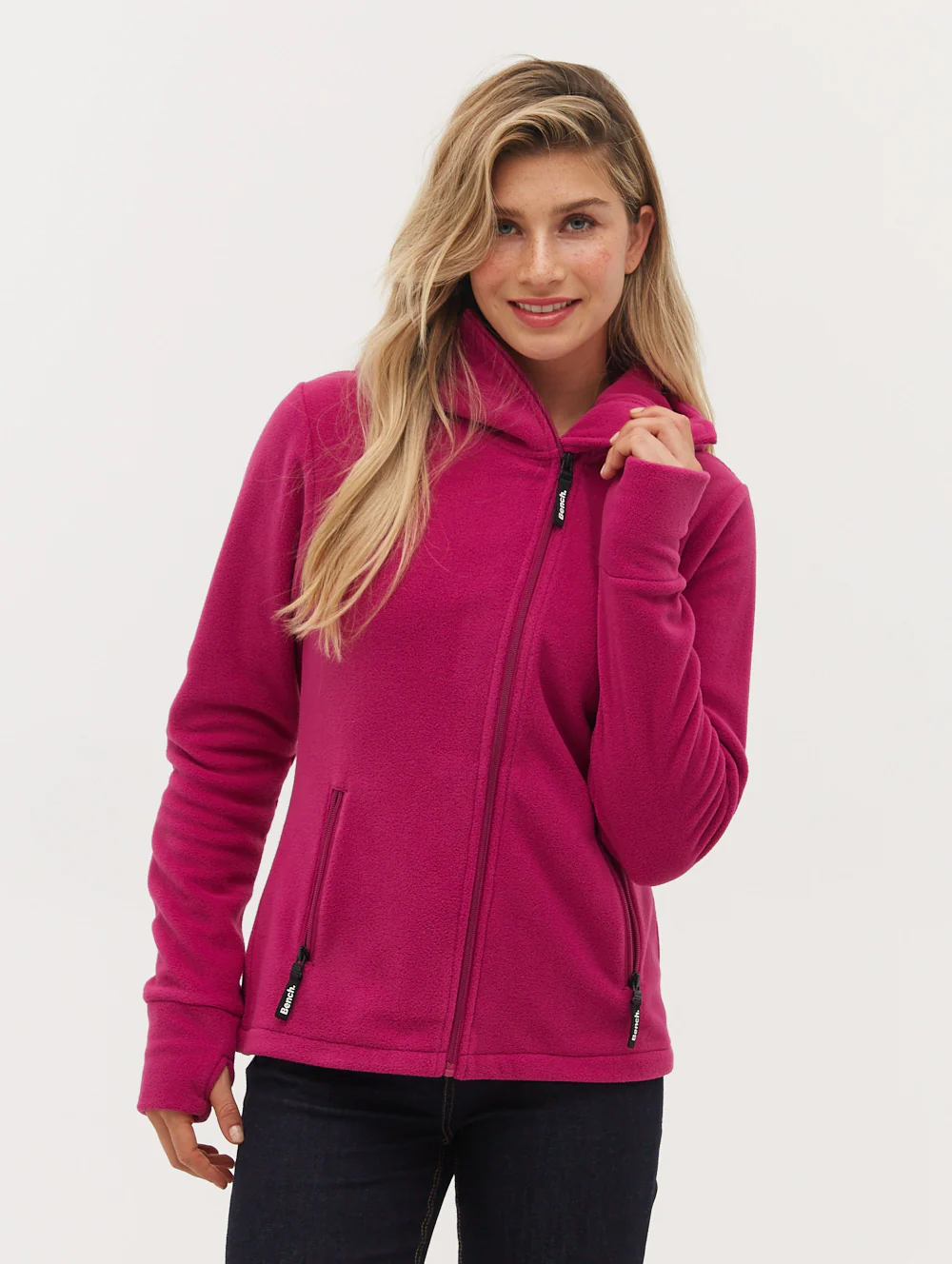Ninja Microfleece Asymmetric Zip-Up - Purple