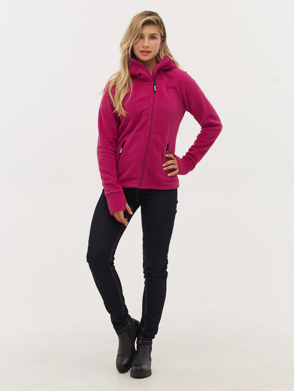 Ninja Microfleece Asymmetric Zip-Up - Purple - Image 6