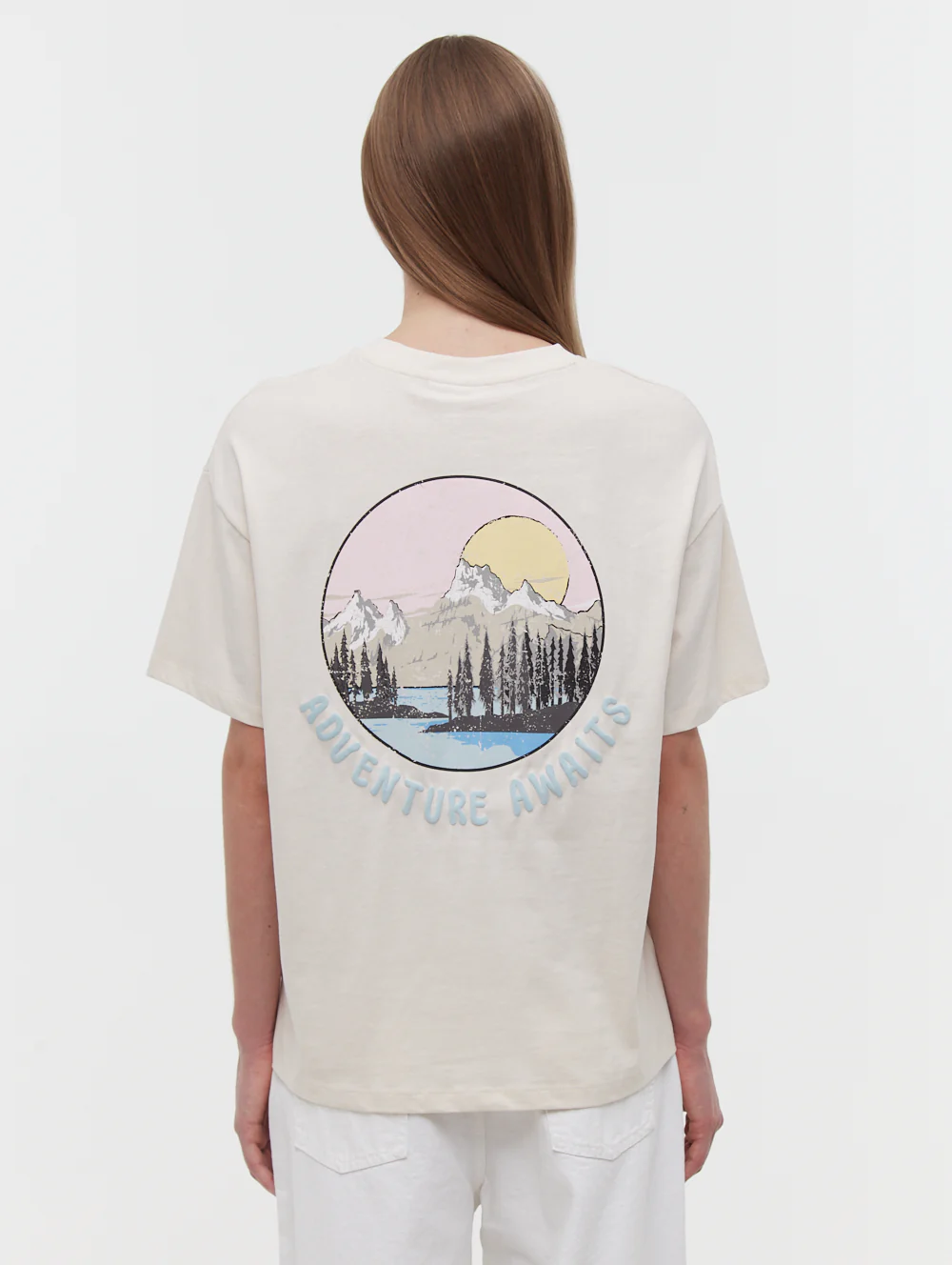 Pheena Back Graphic T-Shirt - White