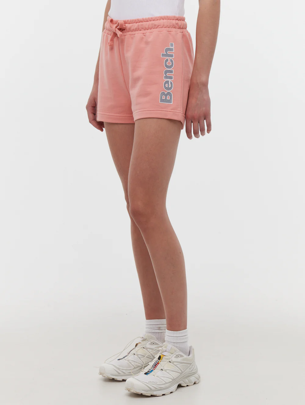 Phoebe Hip Logo Jogger Shorts - Pink - Image 4