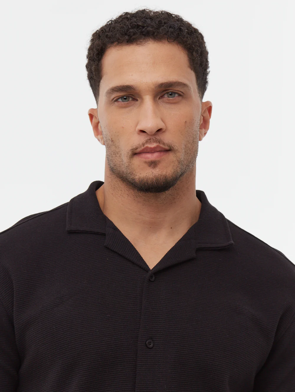 Pilima Short Sleeve Cabana Shirt - Black - Image 3