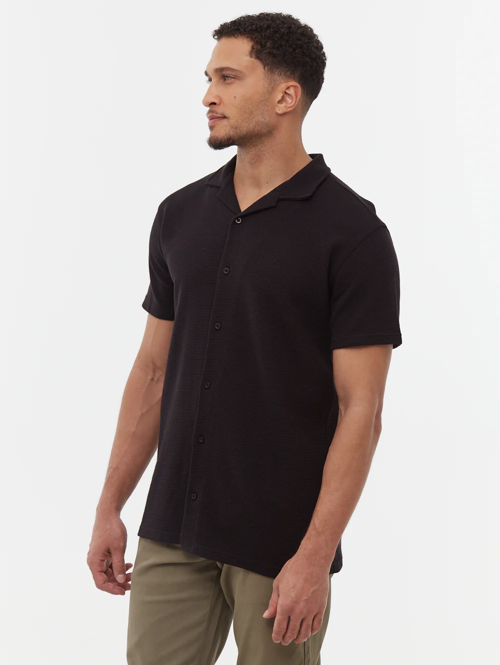 Pilima Short Sleeve Cabana Shirt - Black - Image 4