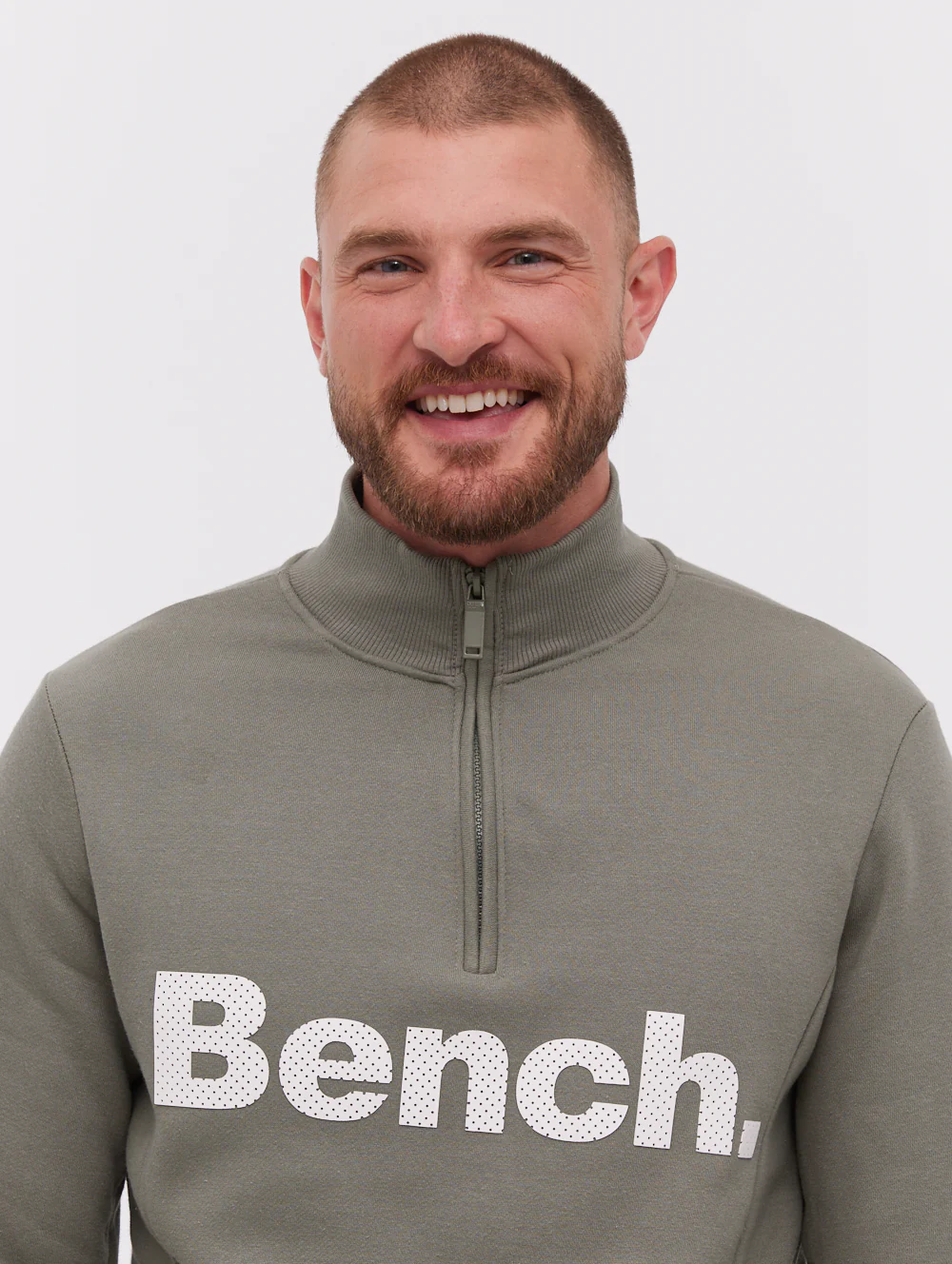 Plinth Funnel Neck Sweatshirt - Green - Image 3