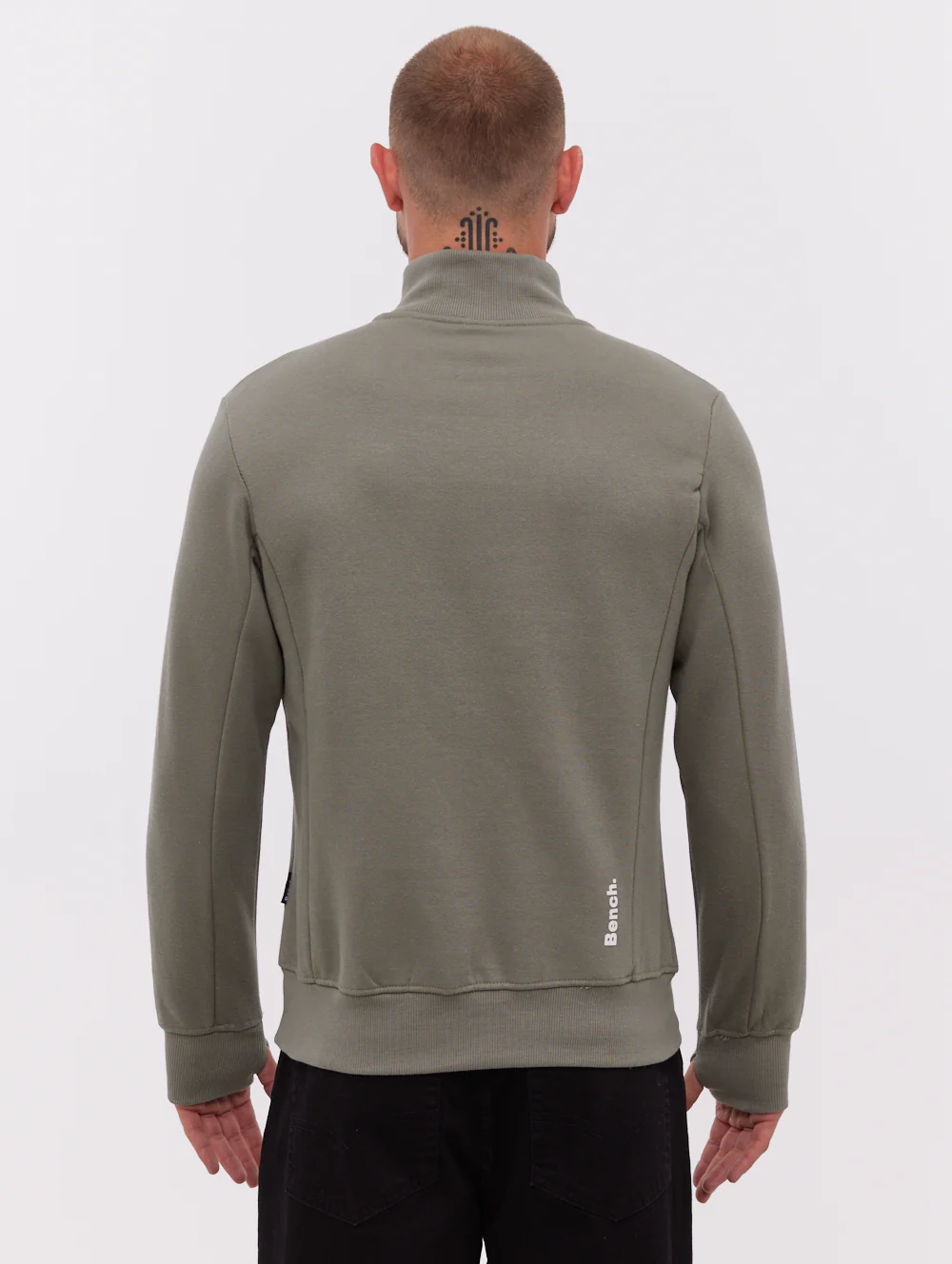 Plinth Funnel Neck Sweatshirt - Green - Image 5