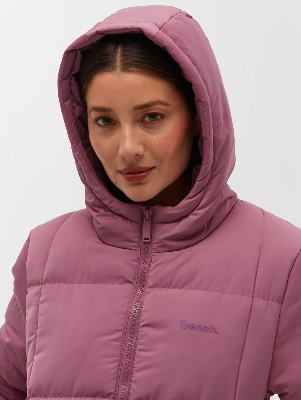 Polli Long Puffer Parka - Purple - Image 2