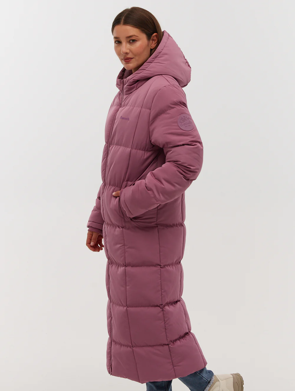 Polli Long Puffer Parka - Purple - Image 3
