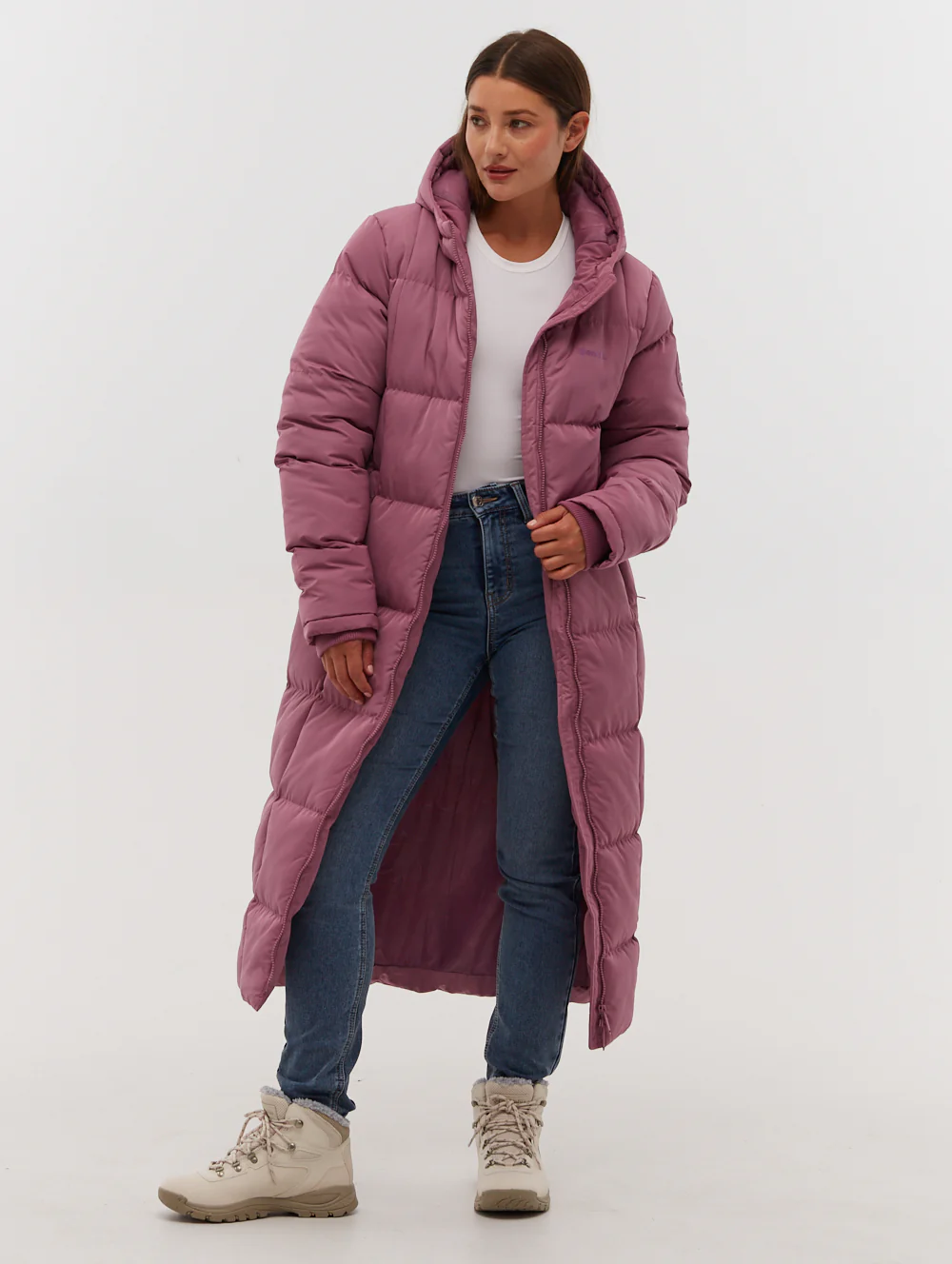 Polli Long Puffer Parka - Purple - Image 5