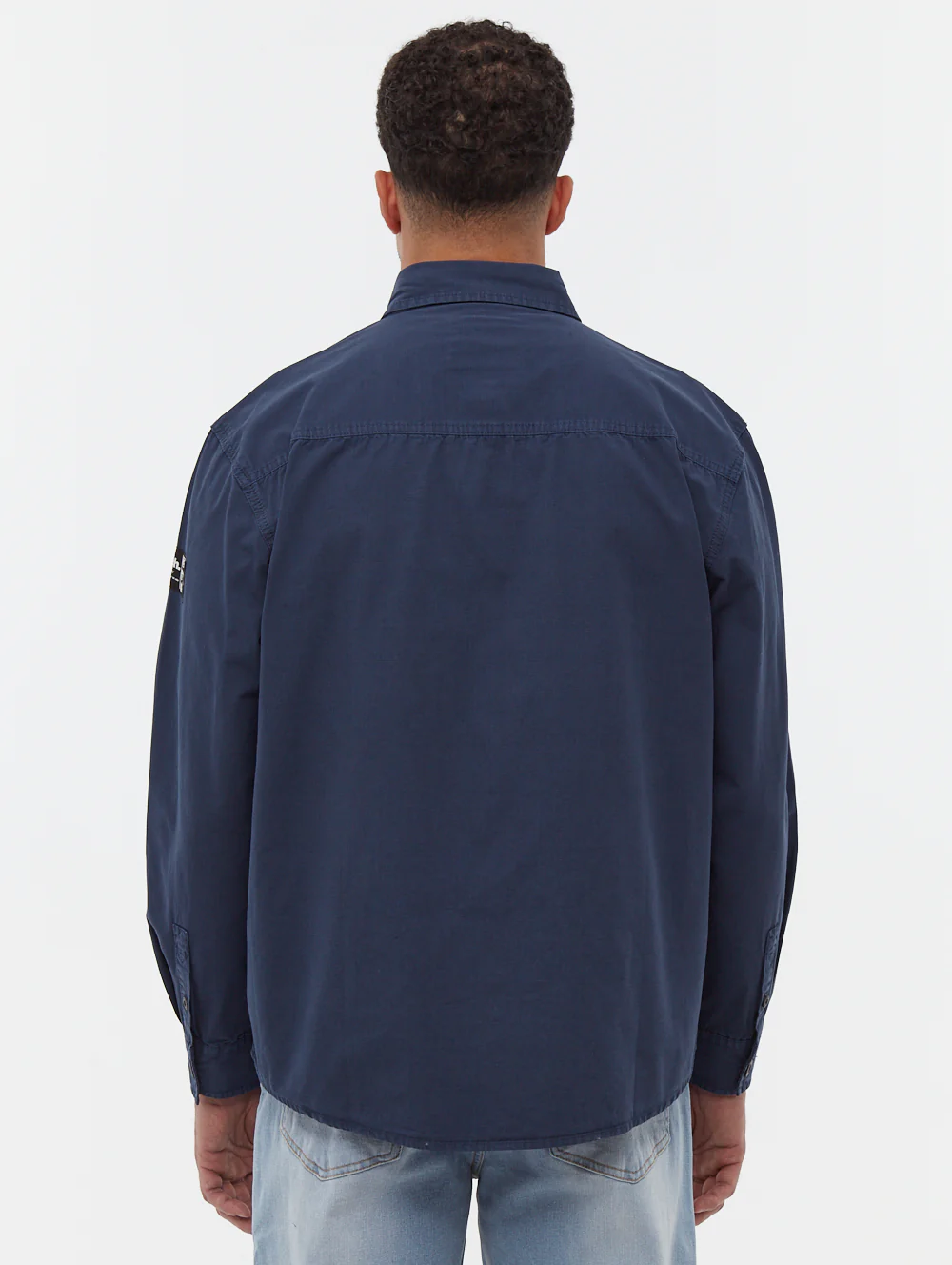 Posima Chest Pocket Long Sleeve Shirt - Blue - Image 5